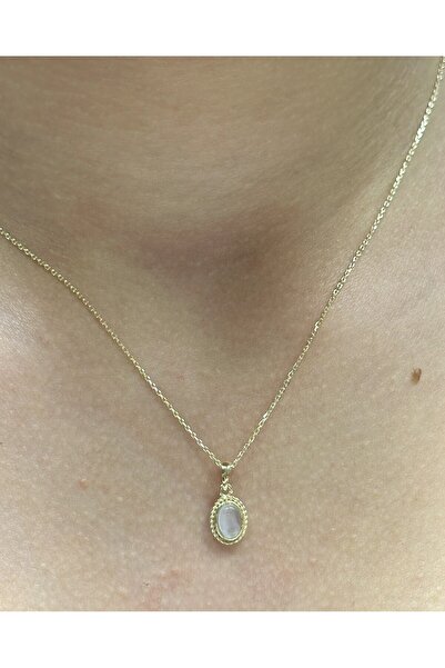 Hakan Güler Kuyumculuk Altın Doğal Taş Kolye Uçlu Zincir