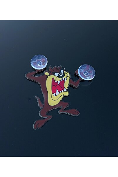 Genel Markalar Çizgi Film Karakter Tazmanya Canavarı Vantuzlu Araba Oto Cam Süsü