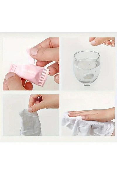 nicetohave 20 Portable Tightened Wet Wipes Towels - for Travel