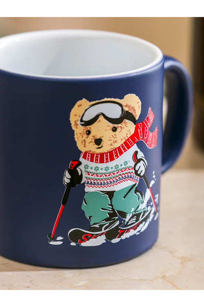 LC Waikiki Lacivert Ayı Teddy Baskılı Seramik Kupa 320 Ml