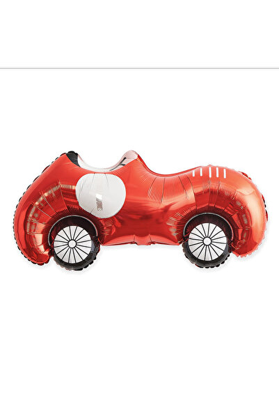 Partifabrik Yarış Arabaları Temalı Kırmızı Yarış Arabası Folyo Balon