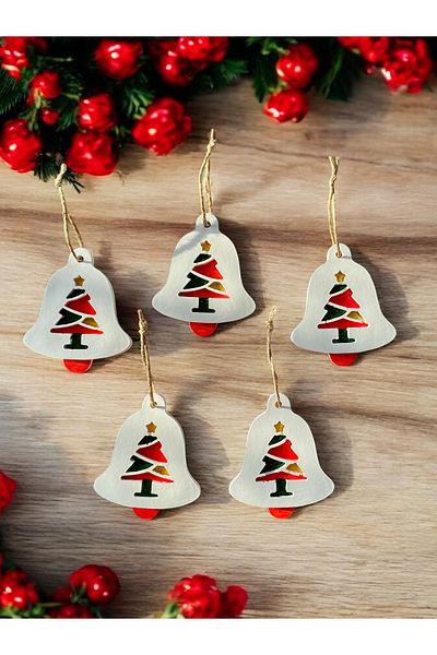 MOMİKO TASARIM 5Pcs Christmas Tree Ornament Handmade