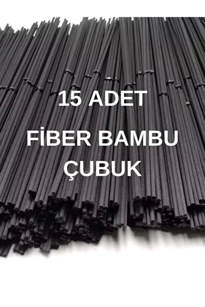 LİAMOR FİBER BAMBU ODA KOKUSU ÇUBUGU 15 ADET SİYAH FİBER