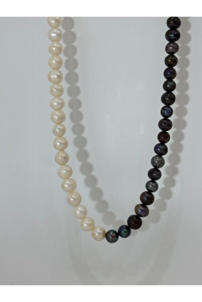 DURAN TAKI TASARIM Hakiki Inci Gümüş Erkek Kolye (60 Cm )