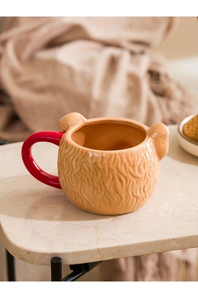 LC Waikiki Lcw Home Mixed Printed Ceramic Mug with Teddy Bear Figure