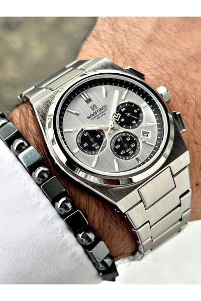 Naviforce Navıforce Steel Band Men's Wrist Watch + Steel Bracelet
