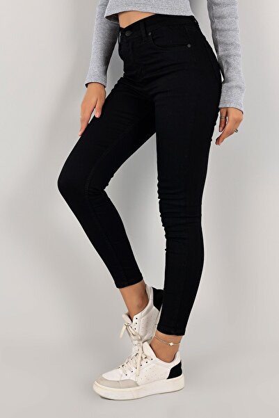 geenz manifacture Mark Jet Black Tight Leg High Waist Slim-fitting Skinny Jean