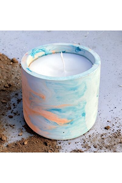 Artİzel 8x8 Büyük Kavonoz Mum - Kahve aromalı doğal soya wax mum