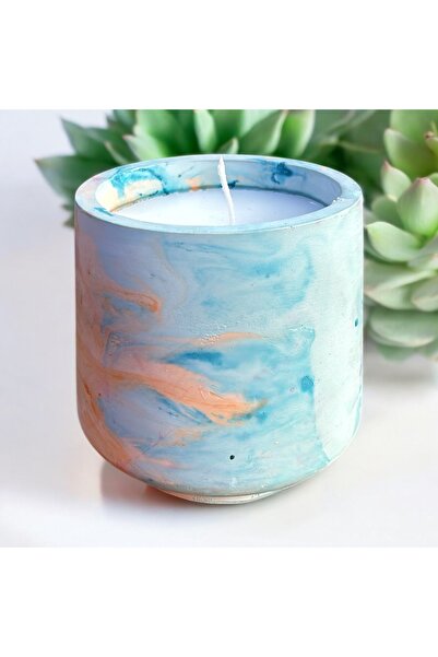 Artİzel 8x8 Büyük Kavonoz Mum - Kahve aromalı doğal soya wax mum