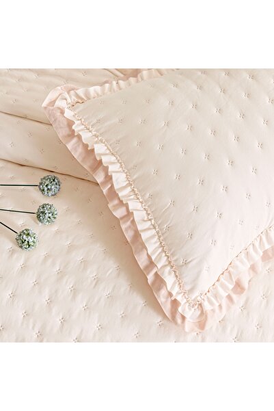 Linens Scarlett Çift Kişilik Yatak Örtüsü Seti Pudra