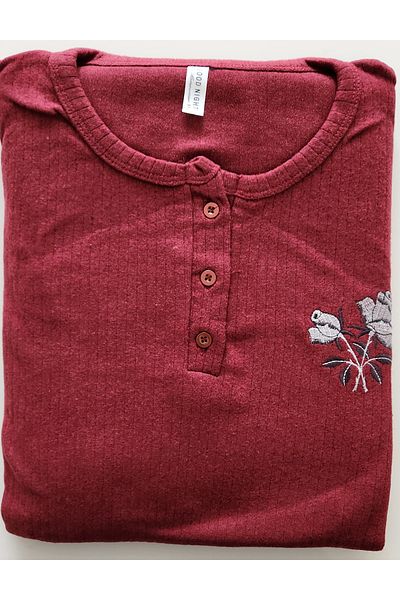 GOOD NİGHT Battal Size Interlock Mother Pajamas Set 1912
