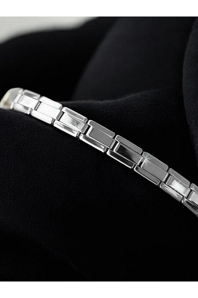 PEMPERİ Italian Charm 316L Steel Silver Bracelet - Fine Nomi