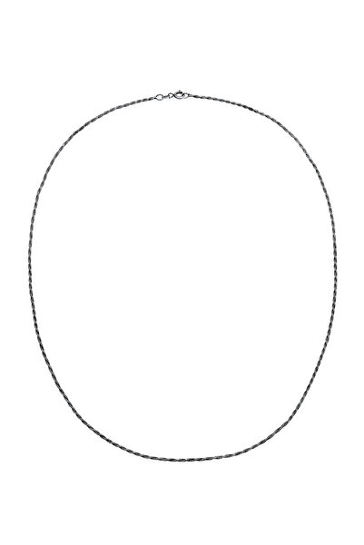 KUZZOI Necklace Men's Cord Basic Twisted in 925 Sterling Silver