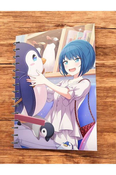 nihonwosekai 50 Sheets Hatsune Miku Colorful Pjsekai Project Sekai Anime A5 Boy Spiral Notebook Kiritani Haruka