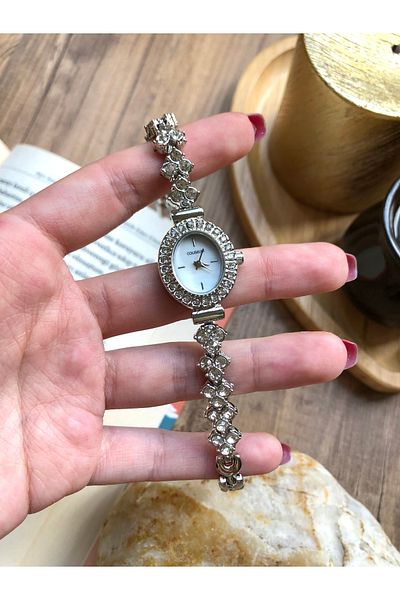 Coliseum Vintage Stone Retro Silver Women's Wristwatch