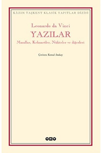 Yapı Kredi Yayınları Yazılar - Masallar, Kehanetler, Nükteler ve Diğerleri Leonardo Da Vinci Kitabı 270 Sayfa Yapı Kredi