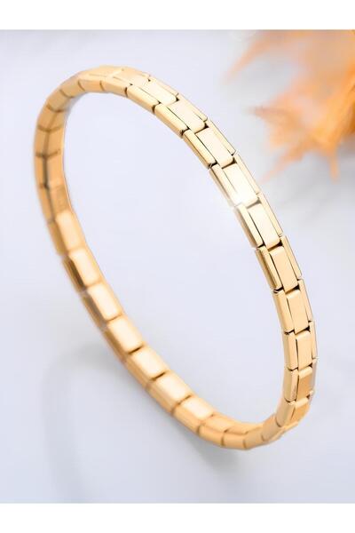 PEMPERİ İtalyan Charm İnce Çelik Altın Bileklik İnce Nomi İtalyan Charm Yükse...