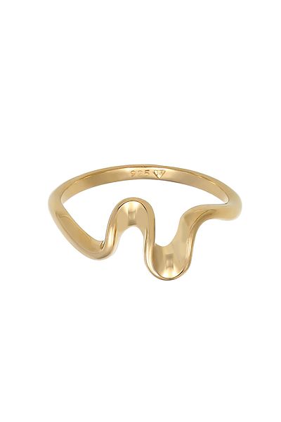 ELLI Ring Ladies Waves Look Trend In 925 Sterling Silver