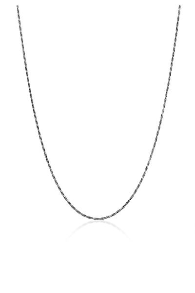 KUZZOI Halskette Herren Kordel Basic gedreht aus 925 Sterling Silber