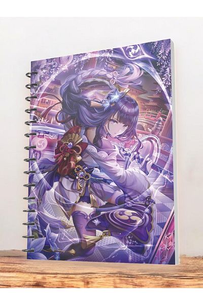 nihonwosekai Raiden Shogun Baal Genshin A5 Boy Anime Notebook 50 Sheets