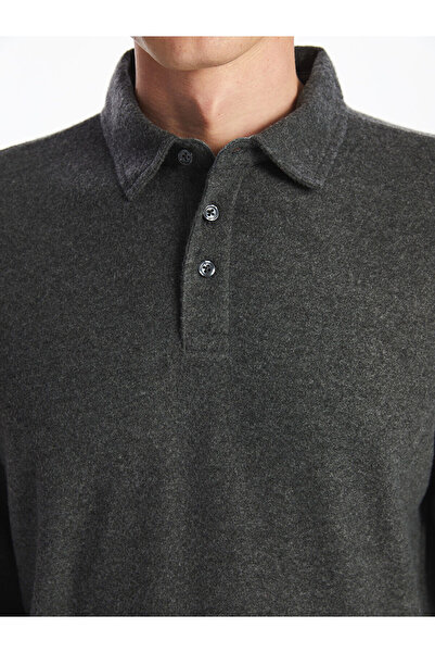 LC Waikiki Lcwk Polo Yaka Uzun Kollu Erkek Sweatshirt