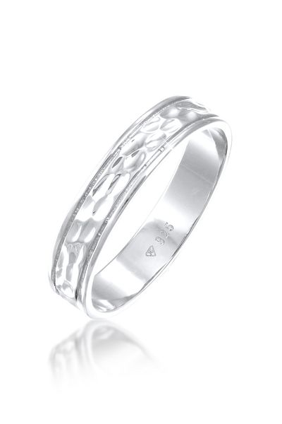 ELLI Inel Inel Premium Dama Trupa Cuplu Partener Nunta Texturat In Argint Sterling 925