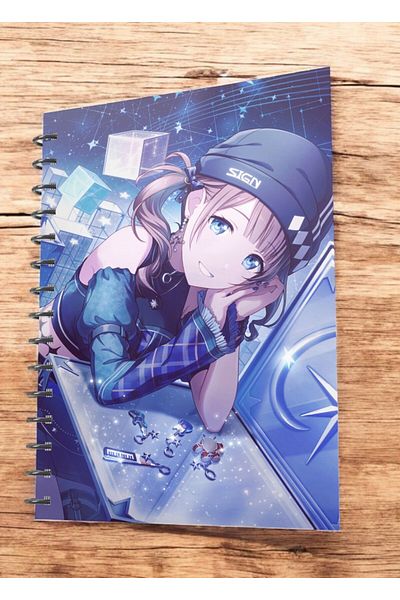 nihonwosekai 50 Sheets Hatsune Miku Colorful Pjsekai Project Sekai Anime A5 Boy Spiral Notebook Mochizuki Honami