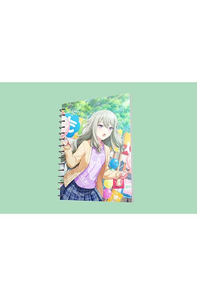 nihonwosekai 50 Sheets Hatsune Miku Colorful Pjsekai Project Sekai Anime A5 Size Spiral Notebook Kusanagi Nene
