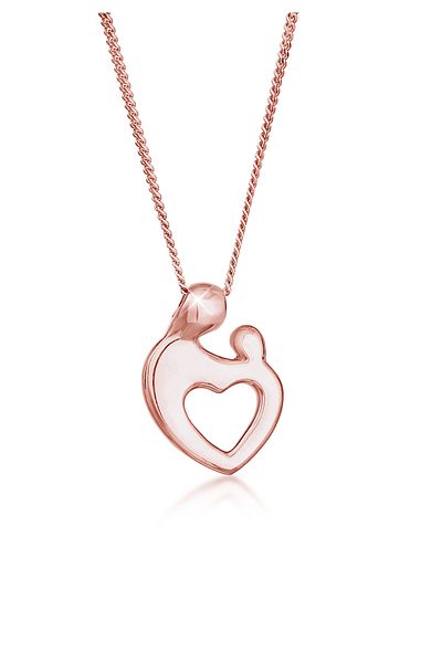 ELLI Halskette Damen Mutter Kind Herz Bindung in 925 Sterling Silber