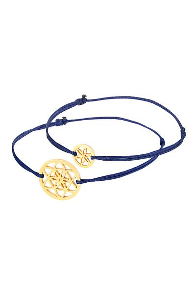 ELLI Damenarmband – 925er Sterlingsilber mit Blumen des Lebens, rosévergoldet