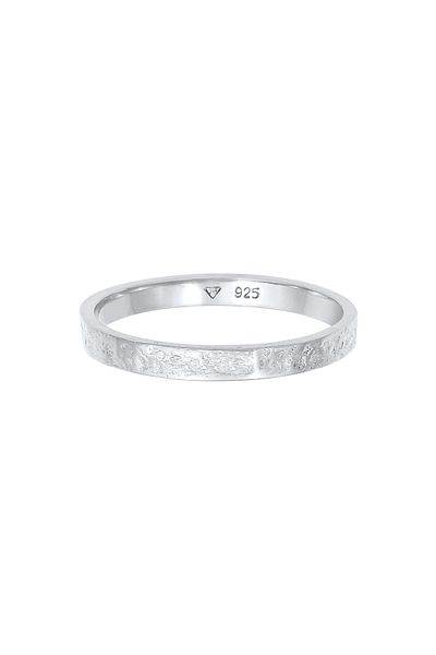 ELLI Prsten Ladies Band Partner Základní organický vzhled V 925 Sterling Silver