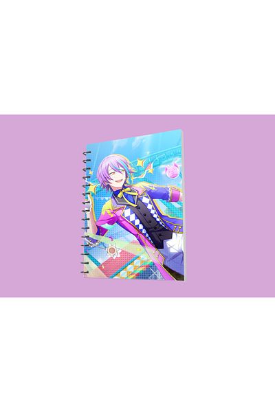 nihonwosekai 50 Sheets Hatsune Miku Colorful Pjsekai Project Sekai Anime A5 Boy Spiral Notebook Kamishiro Rui
