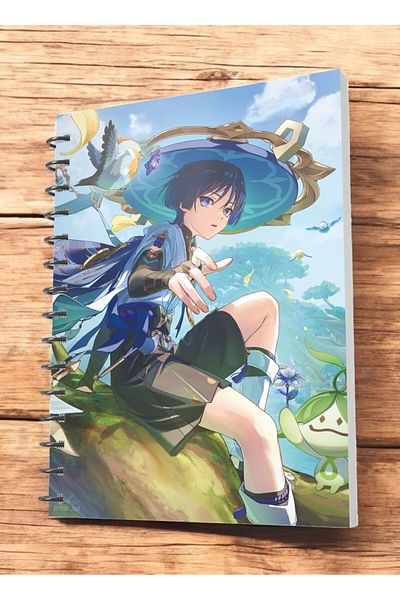 nihonwosekai Wanderer Scaramouche Avare Genshin A5 Boy Anime Notebook 50 Sheets