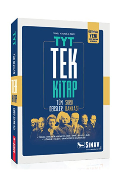 Sınav Yayınları TYT Tek Kitap Tüm Dersler Soru Bankası Kolektif Kitabı 704 Sa...
