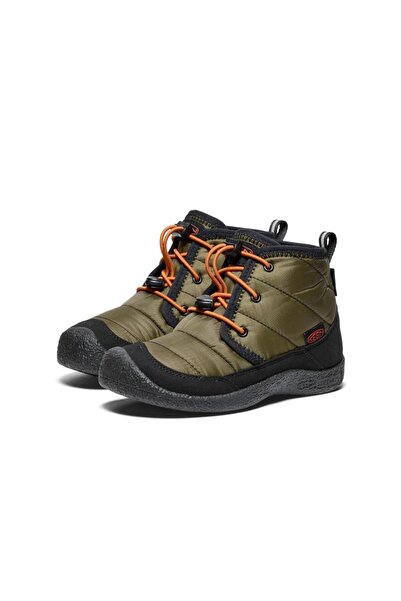 Keen 1029426   Howser Ii Chukka Wp Dark Olive/Gold Flame Women's Outdoor Boots