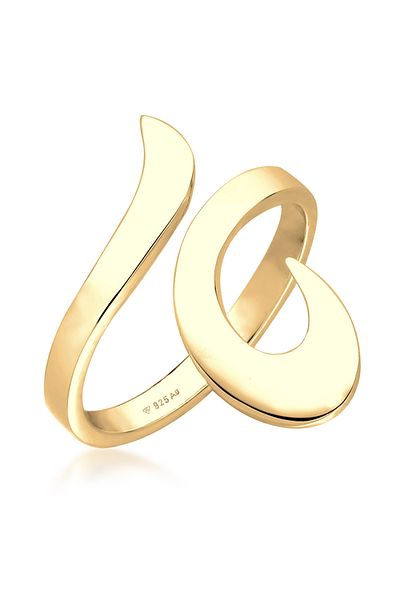 ELLI Ring Ladies Wrap Ornament Statement In 925 Sterling Silver