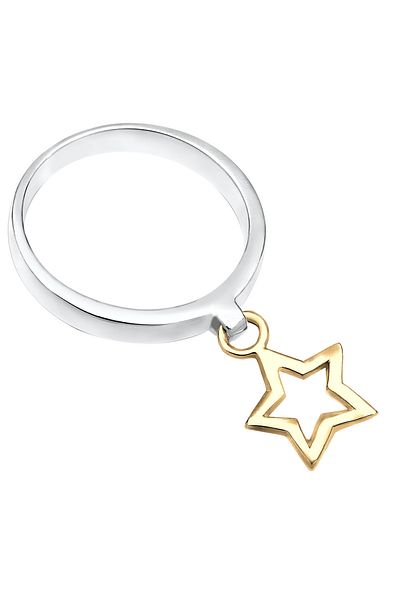 ELLI Ring Ladies Star Pendant In 925 Sterling Silver