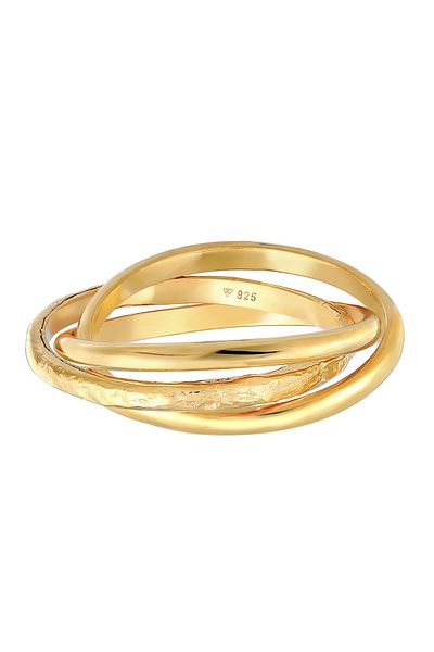 ELLI Ring Ladies Wrap Ring Trinity Basic Classic In 925 Sterling Silver