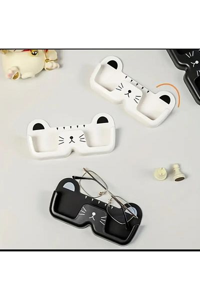 glasses accessory White Wall Mountable Glasses Hanger - Bathroom Bedroom Organizer