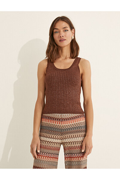 Koton Melis Ağazat X - U Collar Knitwear Undershirt