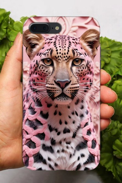 Snacase Apple iPhone 8 Plus Compatible Hd+ Printed Pink Tiger Pattern Silicon...