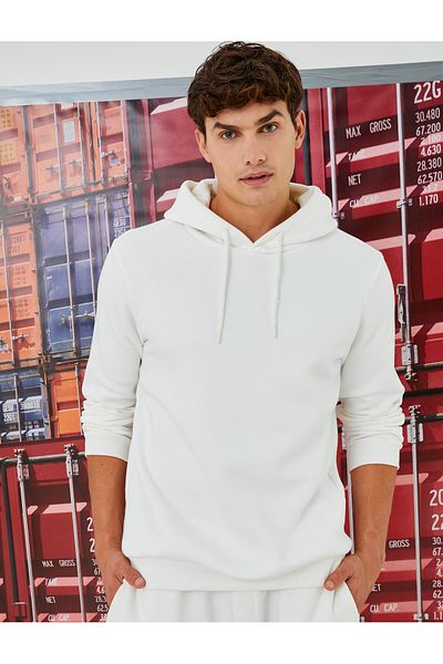 Koton Basic Kapuzenpullover Raised