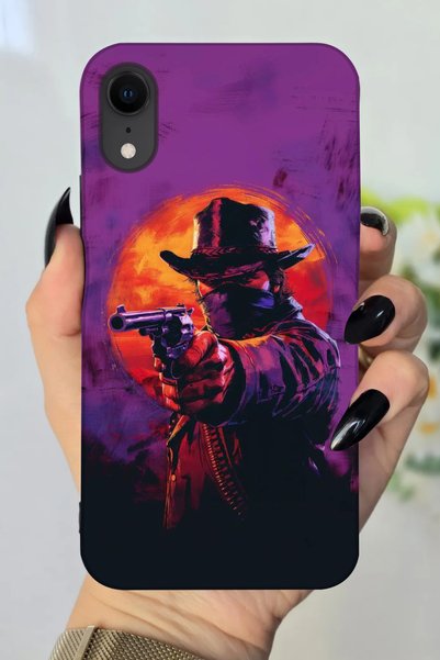 Snacase حافظة سيليكون بنمط RDR2 مطبوعة عالية الدقة متوافقة مع هاتف Apple iPho...