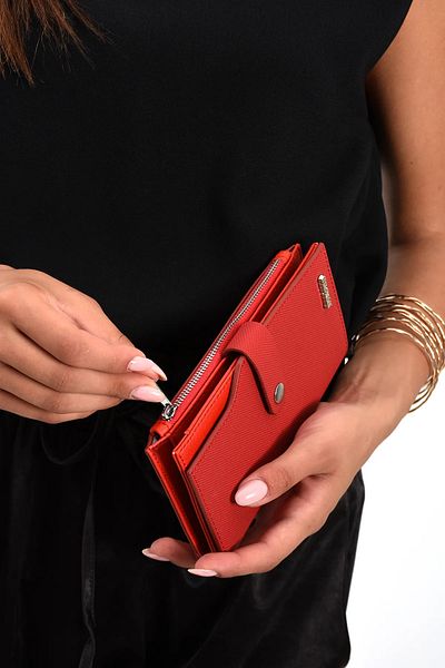 Just Polo Women's Wallet with 20 Card Compartment Paper / Coinboard Compartment Rc1602