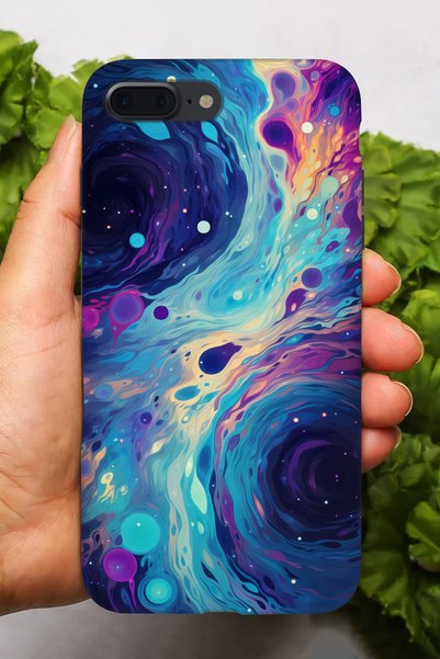 Snacase حافظة سيليكون مطبوعة متعددة الألوان متوافقة مع هاتف Apple iPhone 8 Plus
