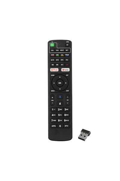 Drop Deposu Dreamstar Android Netflix-Youtube Keyed Voice Controlled Tv Compatible Satellite Controller (Without Text) (4172)