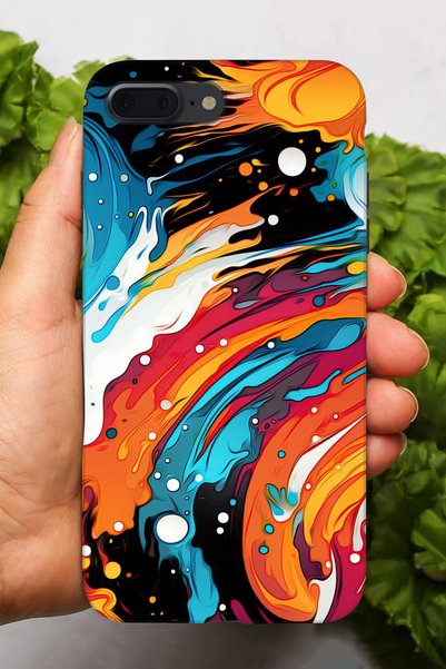 Snacase جراب سيليكون مطبوع عالي الدقة متوافق مع هاتف Apple iPhone 8 Plus