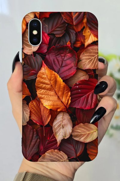 Snacase Fall Leaves Pattern Hd Printed Silicone Case Compatible with Apple iP...