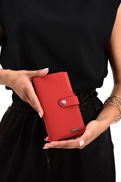 Just Polo Women's Wallet with 20 Card Compartment Paper / Coinboard Compartment Rc1602