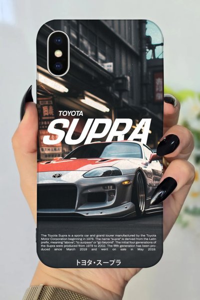 Snacase Car Poster Patterned Hd Printed Silicone Case Compatible with Apple iPhone X
